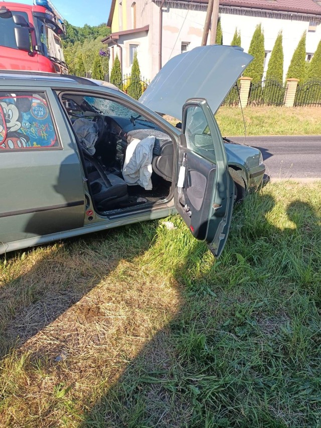 Wypadek na trasie Koszalin - Tychowo