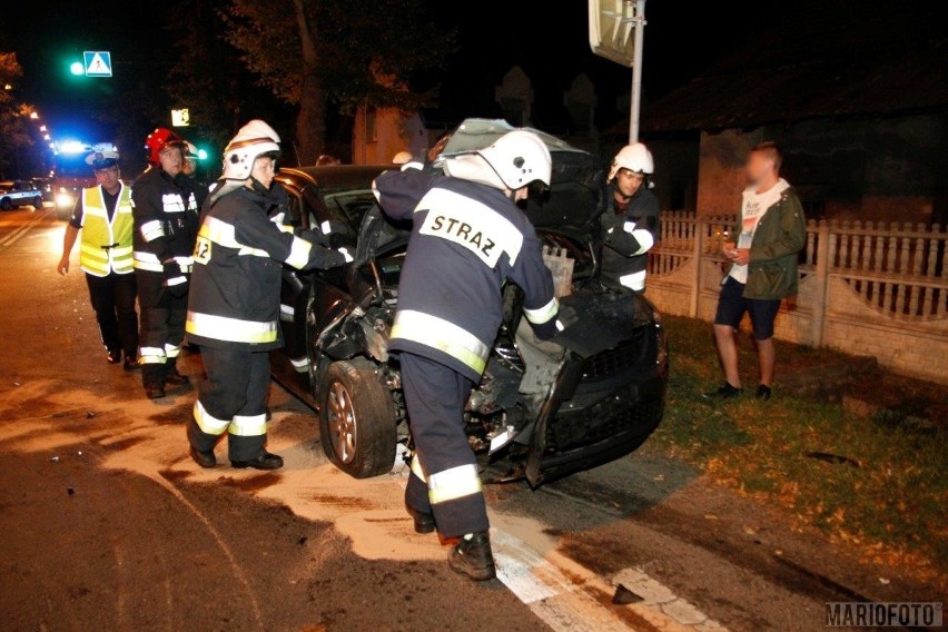 Wypadek na ulicy Strzeleckiej w Opolu.