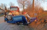 Wypadek w miejscowości Zielonki w gminie Sędziszów. Do szpitala pojechało dwoje nastolatków