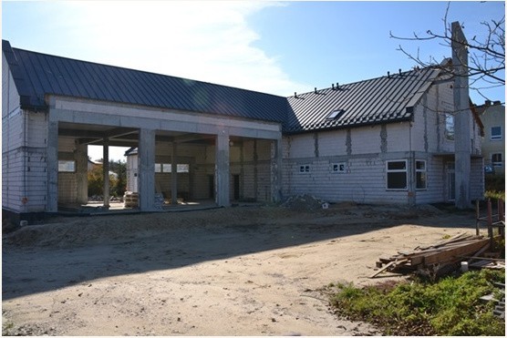 Budowa strażnicy Ochotniczej Straży Pożarnej w Małogoszczu to obecnie i w najbliższym roku największa inwestycja na terenie gminy.