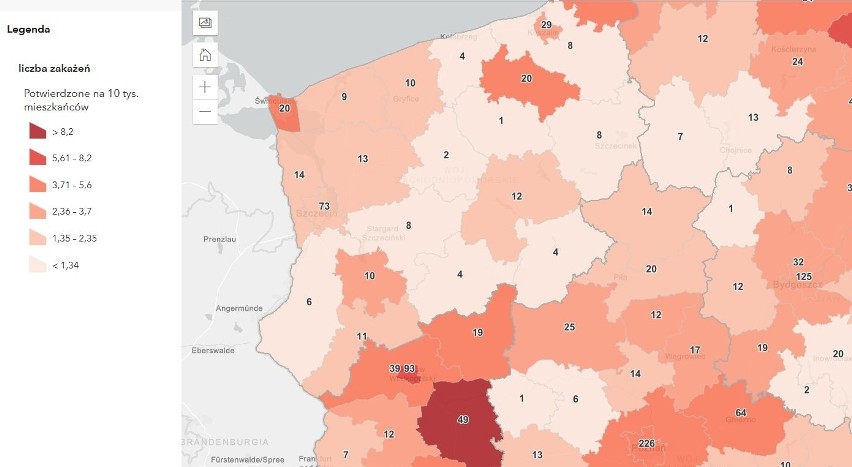 Koronawirus - woj. zachodniopomorskie, 28.02.2021