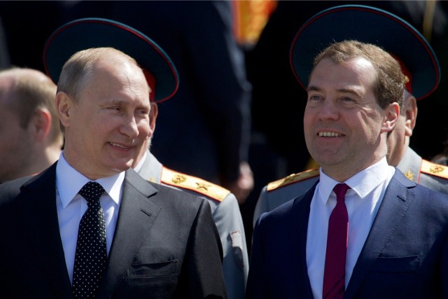 Władimir Putin i Dimitrij Miedwiediew