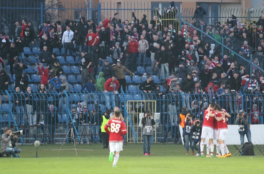 Trybuny na meczu Ruch - Wisła