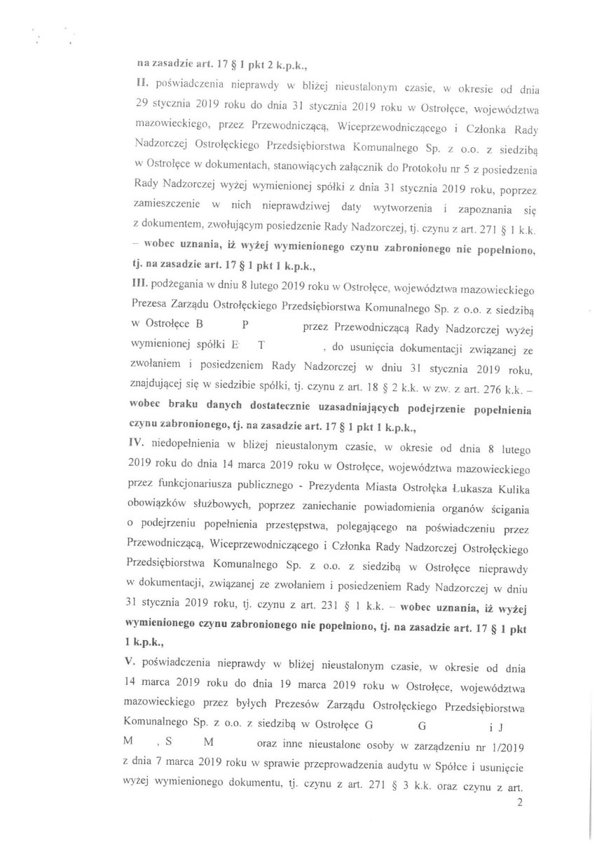 Prokuratura umarza w części śledztwo przeciwko prezydentowi Łukaszowi Kulikowi. 25.1.2021. Zdjęcia