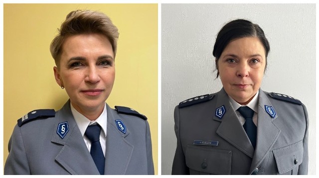 podinsp. Iwona Miedzińska (z lewej) i asp. szt. Joanna Sobczak.