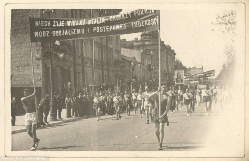 Manifestacja propagandowa w Lublinie.