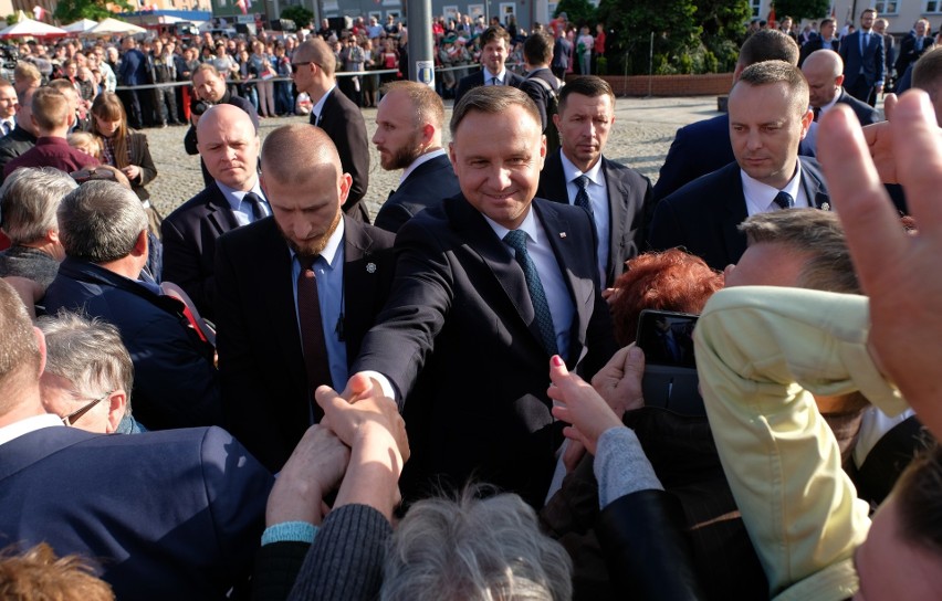 Prezydent RP Andrzej Duda odwiedził w czwartek Lubaczów na...