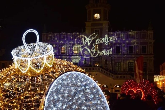 Zamojskie iluminacje rozbłysną w piątek wieczorem