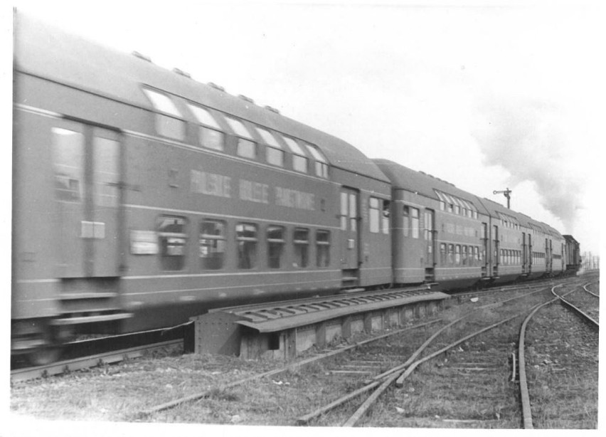 28.03.1962 r. Skład piętrowy na opolskich torach.