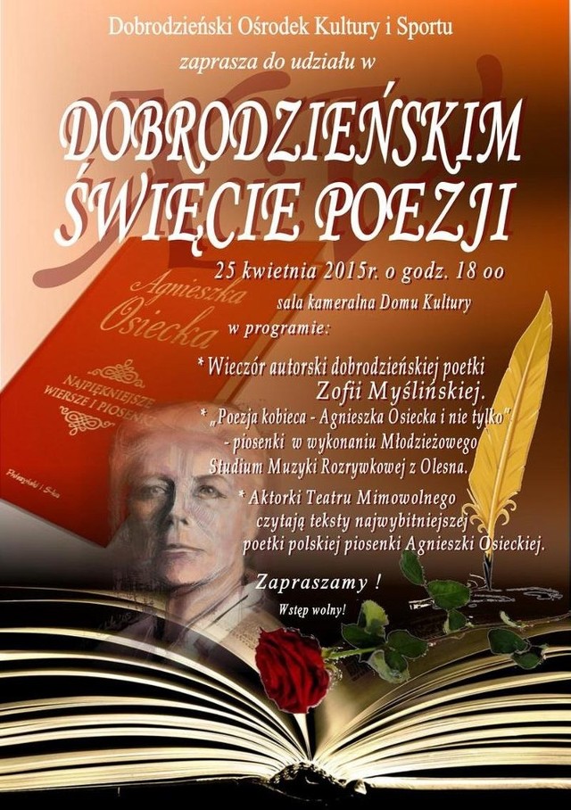 Dobrodzieńskie Święto Poezji 2015.