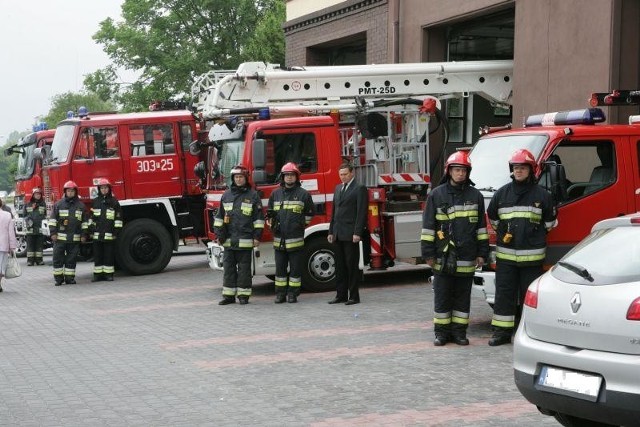 Uroczystość z okazji 20-lecia kostrzyńskiej jednostki straży pożarnej.