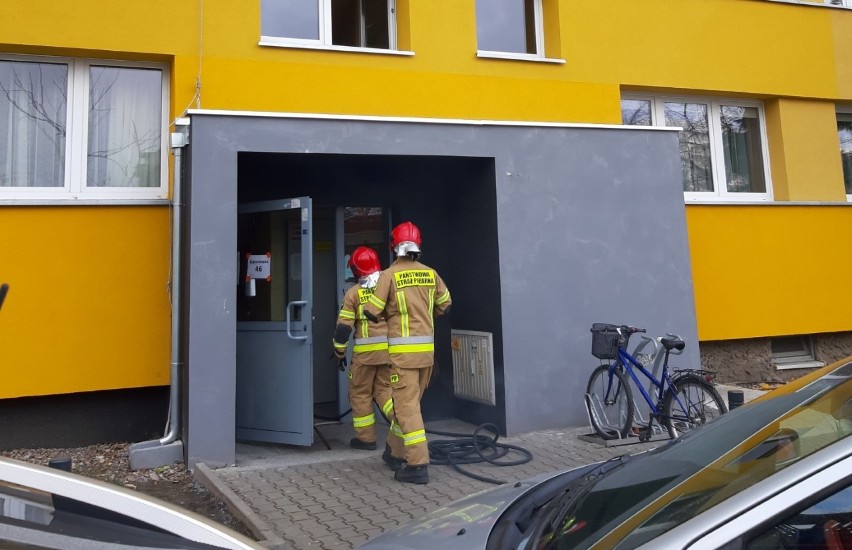 Wrocław: Pożar w bloku na Popowicach. Płonie piwnica