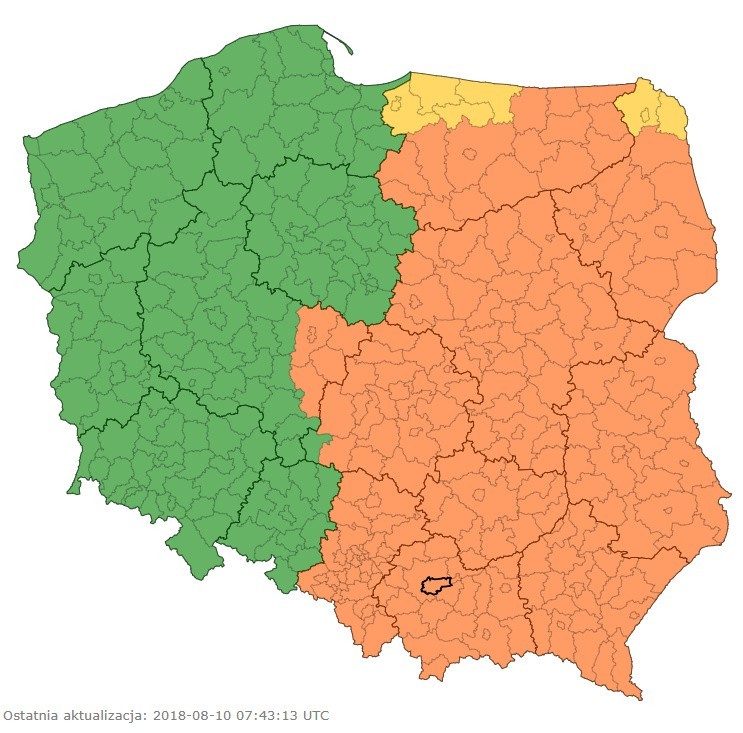 Podwójne ostrzeżenie meteo! Uwaga na silne burze i upały!