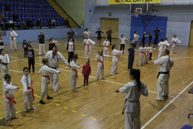 W czwartek w hali widowiskowo-sportowej przy ul. Żytniej w Kielcach, zakończyła się Zimowa Akademia Karate organizowana przez Kielecki Klub Sportowy Karate i Urząd Miasta Kielce. Dla wszystkich były dyplomy jej ukończenia. Jeśli uczestniczyliście Państwo w czwartkowym zakończeniu akademii, to znajdziecie się na naszych zdjęciach. - Zajęcia akademii odbywały się nieodpłatnie w czasie zimowych ferii – mówi Tomasz Kęćko, prezes kieleckiego klubu. Program akademii był jak zawsze bardzo bogaty. Będą zajęcia nie tylko w hali i na świeżym powietrzu, ale także wyjścia do kina, teatru i MC Donald’s.  Była też wycieczka piesza i autokarowa oraz wspólne ognisko – wylicza Tomasz Kęćko. Zakończyła się akademia, ale nie nie kończy się przygoda z karate. Zapraszamy wszystkich do trenowania w naszym klubie.