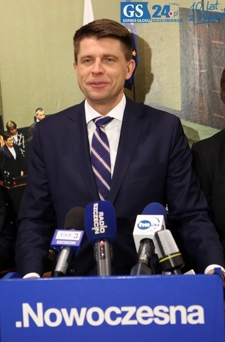 Ryszard Petru na konferencji .Nowoczesnej w Szczecinie  