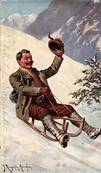 Zima w Karkonoszach XIX wiek