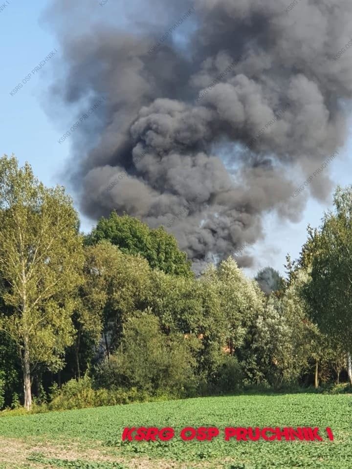 Pożar domu w Bystrowicach w powiecie jarosławskim.