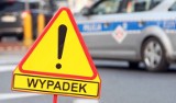 Wypadek na krajowej ósemce pod Wrocławiem. Motocykl zderzył się z samochodem osobowym