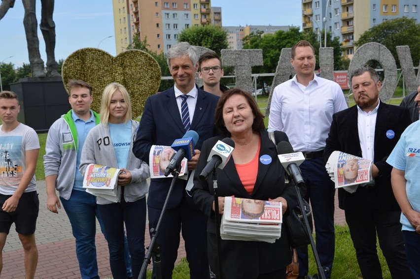 Stalowa Wola. Poseł Paweł Poncyljusz zachęca do głosowania na Rafała Trzaskowskiego [ZDJĘCIA]