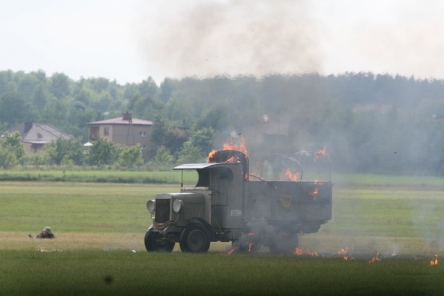 Pojedynek lotników (dogfight) z czasów I wojny światowej i...