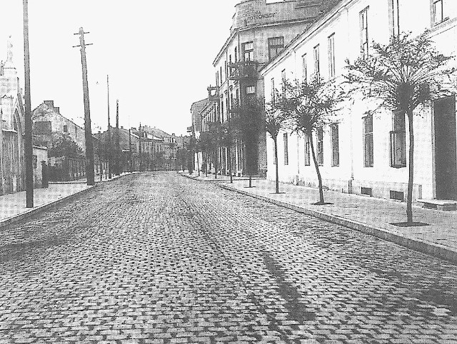 Włocławek, ul. Brzeska od strony pl. Wolności, 1936 r.  Czy bardzo się zmieniała od tamtych czasów?