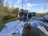 Na obwodnicy Opola zapalił się bus. Na szczęście nikomu nic się nie stało