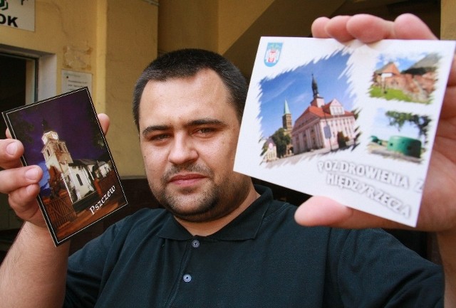 - Karty z pszczewskim kościołem oraz zabytkami Międzyrzecza będą pamiątką dla turystów i kolekcjonerów - mówi Grzegorz Paczkowski.