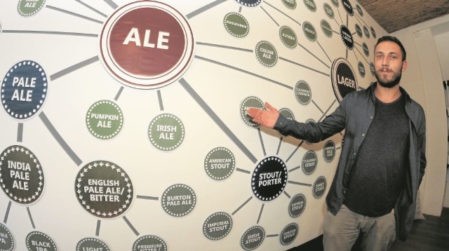 Jest ponad sto gatunków piwa - mówi Filip Demczewski i pokazuje diagram, który jest nie tylko pożyteczny, ale również zdobi ścianę sklepu Homebrew.