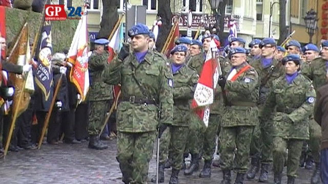 Przemarsz oddziałów Wojska Polskiego w Słupsku