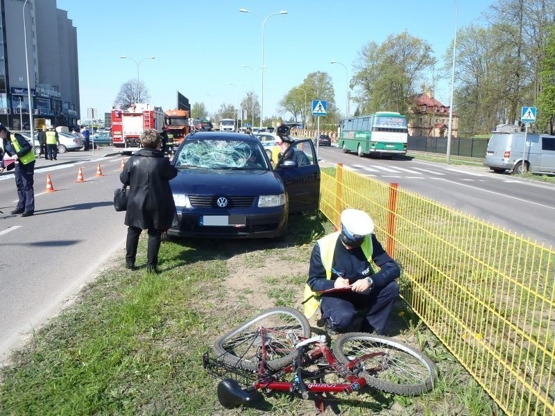 Do potrącenia rowerzysty doszło dziś rano w Białymstoku na...
