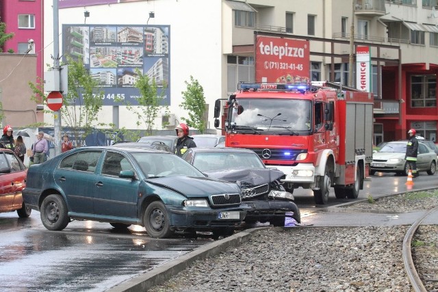Wypadek na skrzyżowaniu Drobnera i Probusa