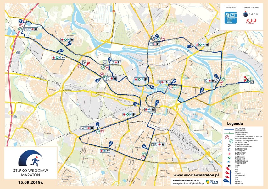 37. PKO Wrocław Maraton w niedzielę. Będą potężne utrudnienia [MARATON WROCŁAW 15.09. ZAMKNIĘTE ULICE, OBJAZDY, ZMIANY W KOMUNIKACJI]