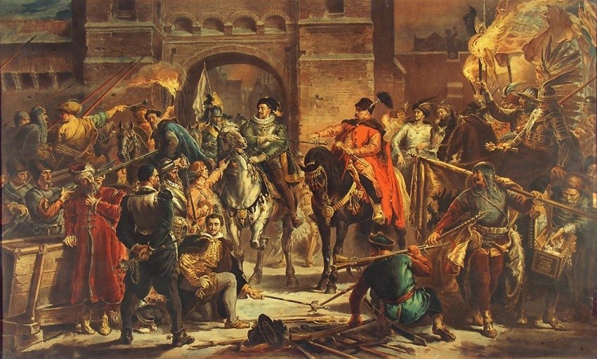 Kapitulacja Habsburga pod Byczyną na obrazie Jana Matejki....