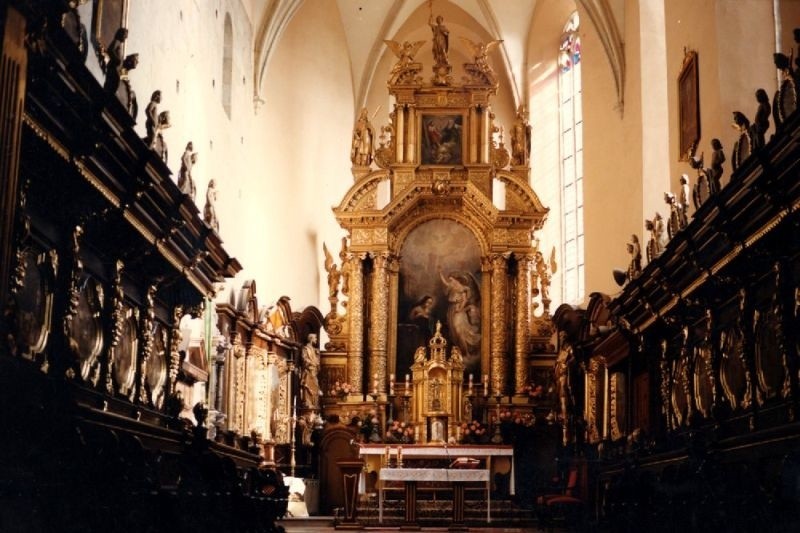 W kościele w Skalbmierzu znajdują się cenne, wczesnobarokowe...