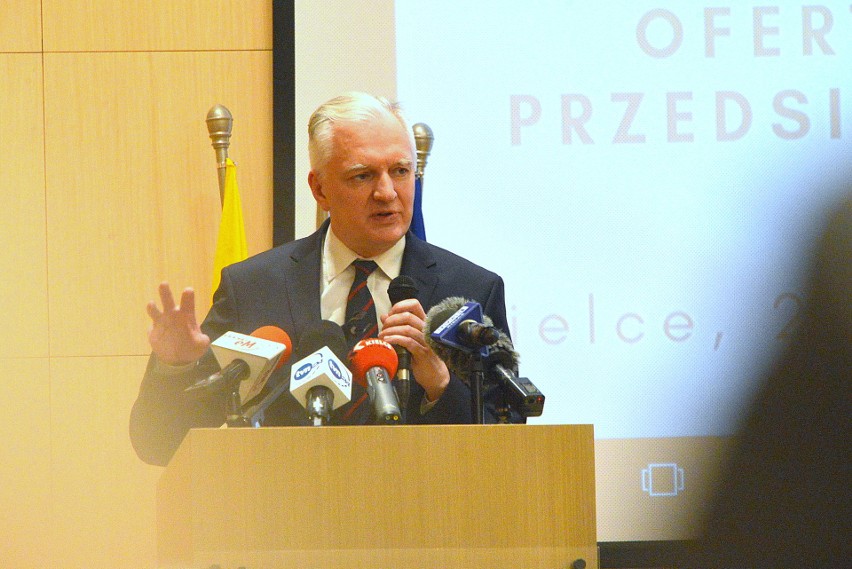 Wicepremier Jarosław Gowin w Kielcach. Mówił o pomocy dla naszych przedsiębiorców  