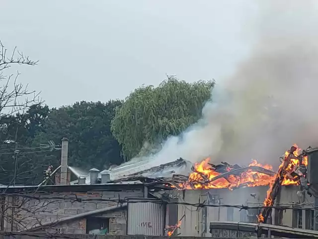 Duży pożar w Trzebiechowie. Z ogniem walczyło 11 zastępów strażaków!