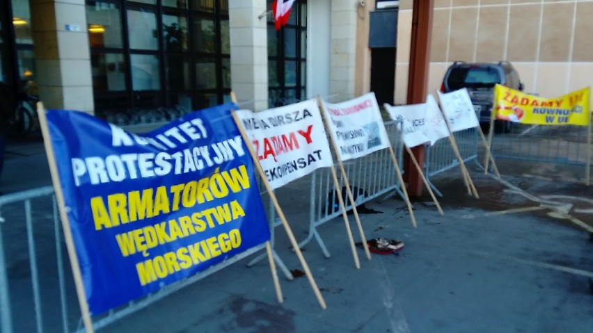 Protest rybaków w Gdyni, 6.11.2018