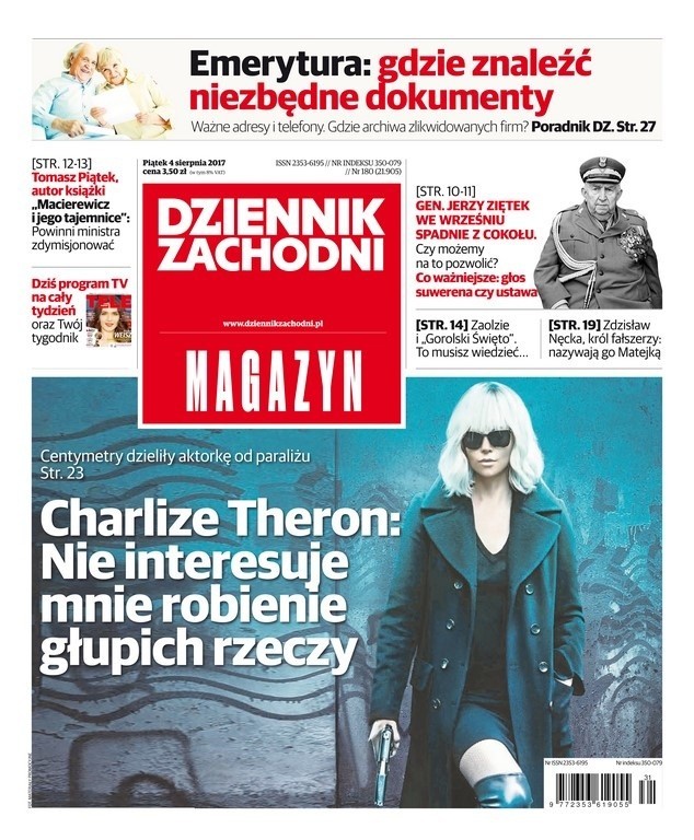 Okładki alternatywne Dziennika Zachodniego wyd. MAGAZYN 4...