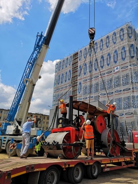 Kraków. Odnowili wielki, zabytkowy walec drogowy sprzed lat [ZDJĘCIA, WIDEO]