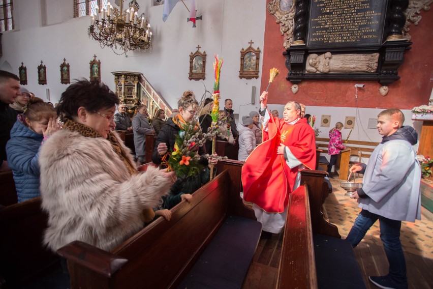 Niedziela Palmowa w kościele św. Jacka w Słupsku.