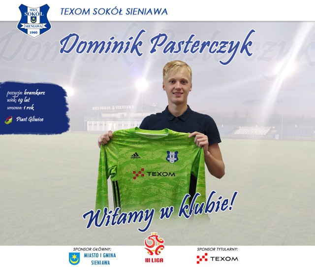 Dominik Pasterczyk dołączył do zespołu z Sieniawy