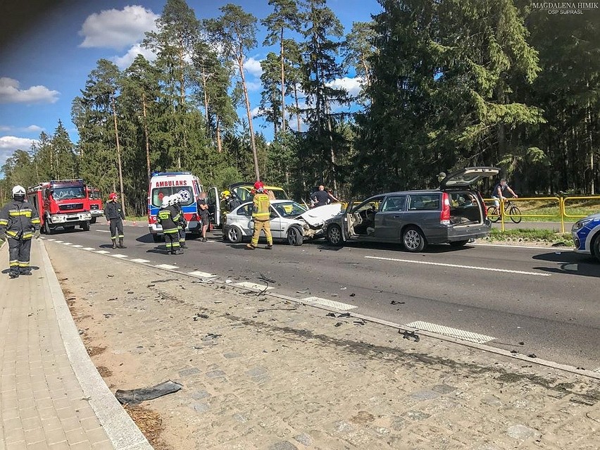 Wypadek na drodze Białystok - Supraśl, 10.05.2020