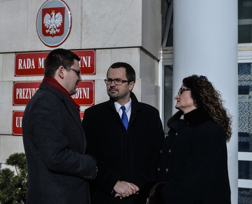 Konferencja posłów PiS w Gdyni