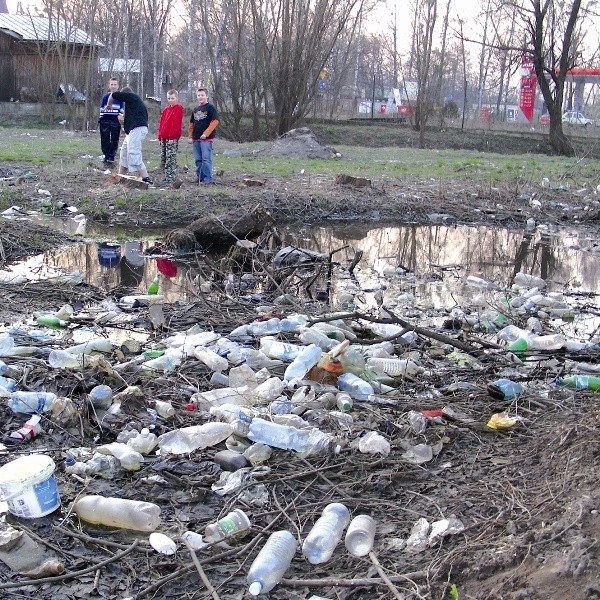 Dzikie śmietnisko przy ul. Batorego w Hajnówce