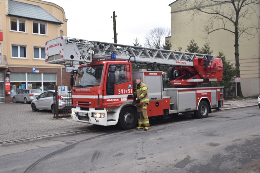 Pożar w SP2 w Słupsku