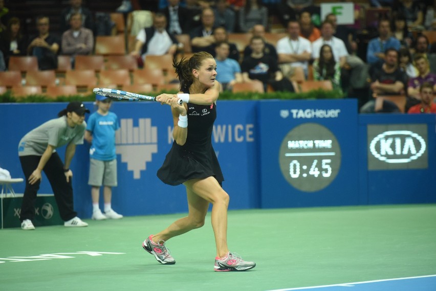 Radwańska - Giorgi, 11.04.2015, półfinał WTA w Katowicach NA...