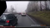 Szalony kierowca toyoty yaris z Będzina zajeżdża drogę i strzela! [FILM Z KAMERKI, ZDJĘCIA]