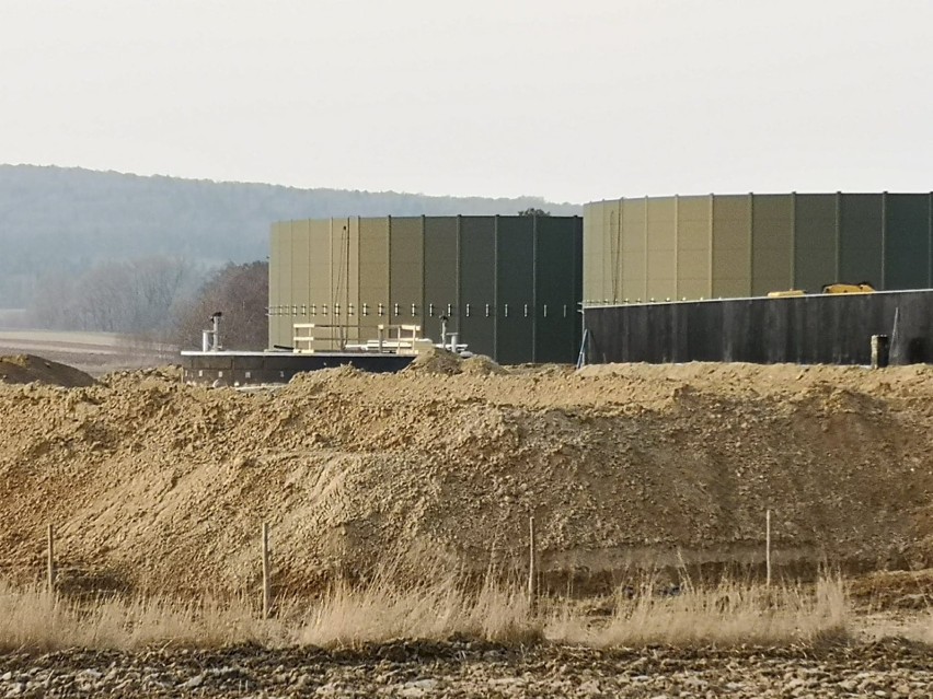Budowa biogazowni w Gołoszycach w gminie Baćkowice.