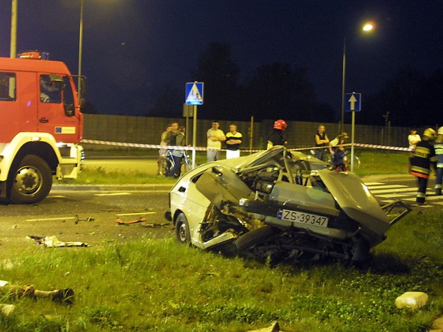 Licznik motocykla, który uderzył w małego fiata na ulicy Taczaka w Szczecinie, zatrzymał się przy 200 kilometrach na godzinę.