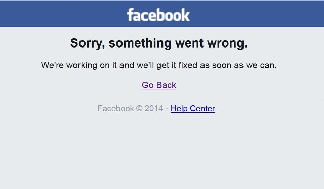 Facebook | Error